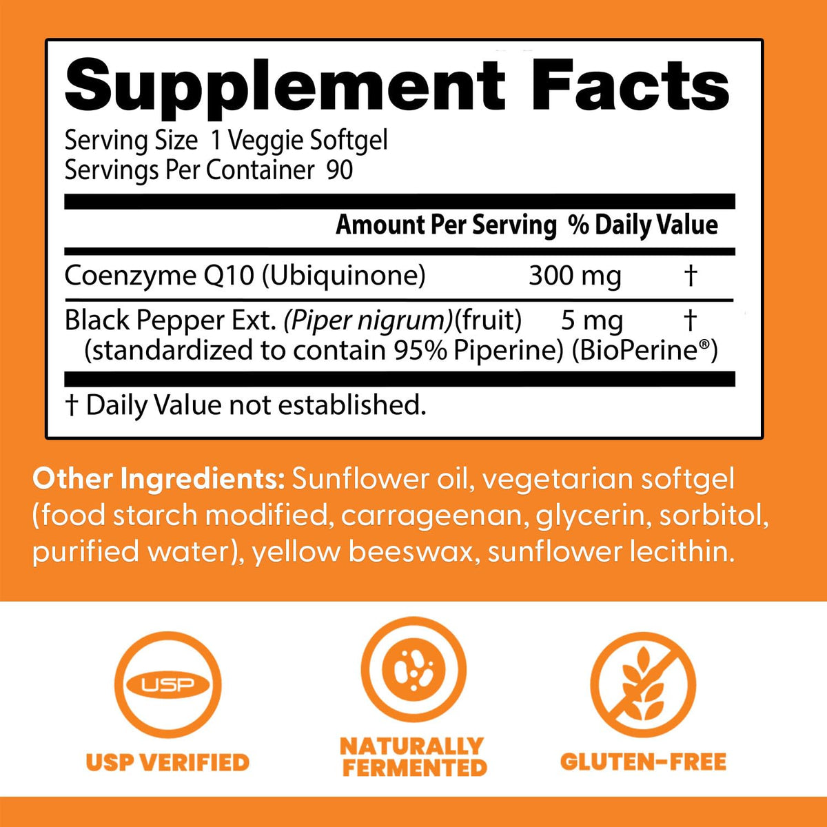 Doctor's BEST High Absorption CoQ10 300mg with BioPerine - 90 Softgels - image 3