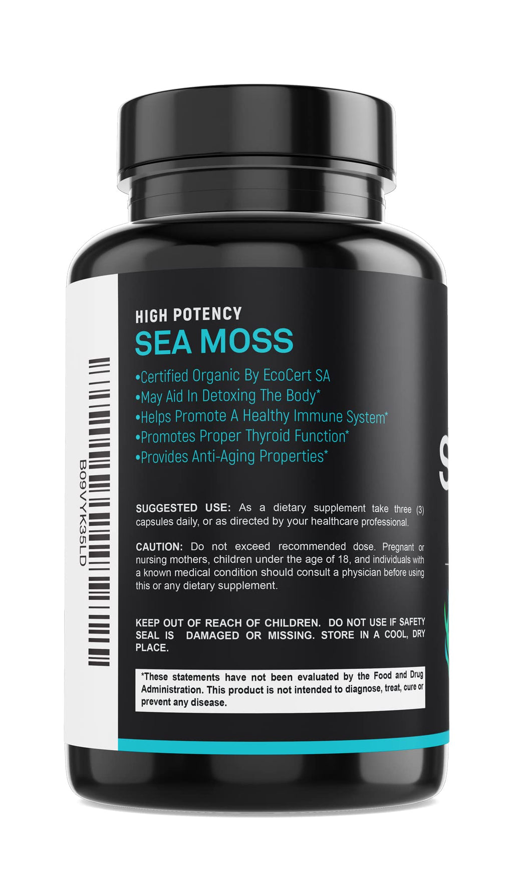 SPARTIS Certified Organic Sea Moss Capsules 2250mg - 180 Capsules - image 9