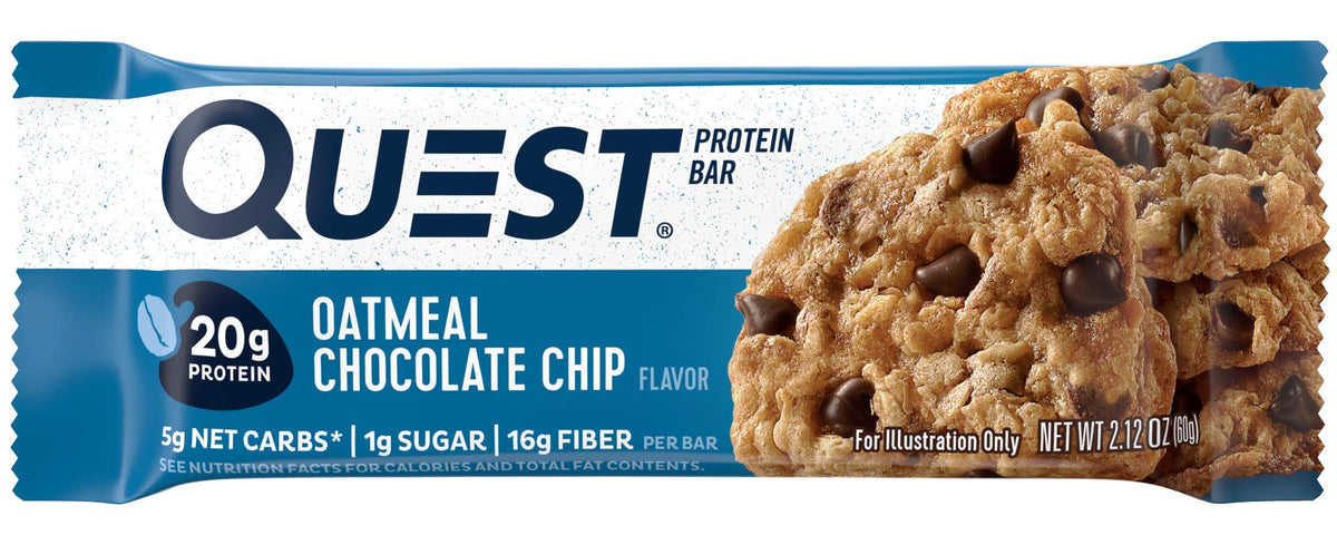 Quest Nutrition Protein Bar Oatmeal Chocolate Chip - 12 Bars