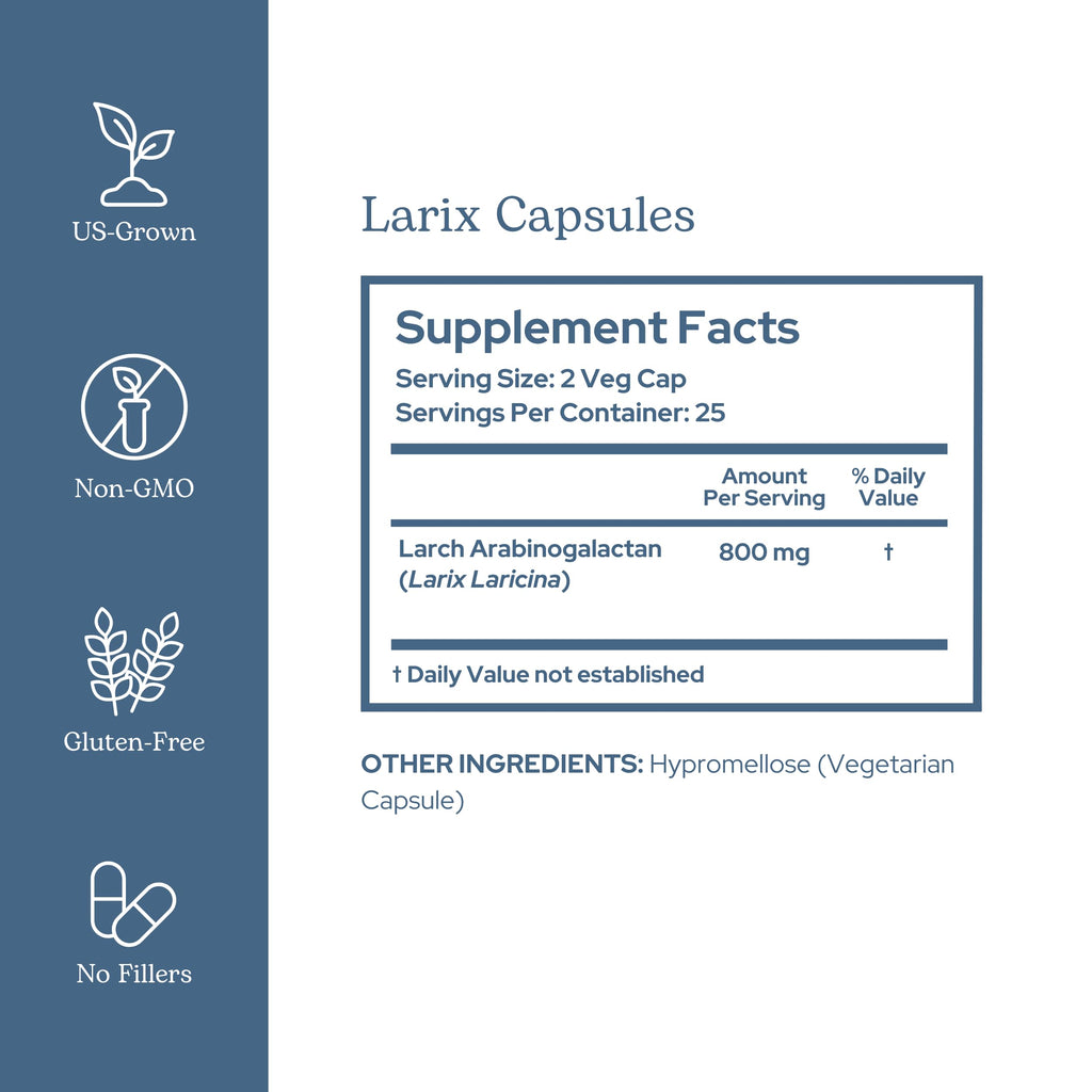 Eclectic Institute Larix Immune Support Capsules - 50 Count - image 2