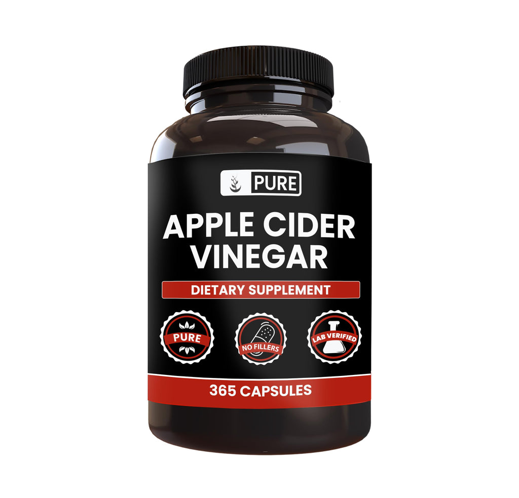 PURE ORIGINAL INGREDIENTS Apple Cider Vinegar Powder - 365 Capsules