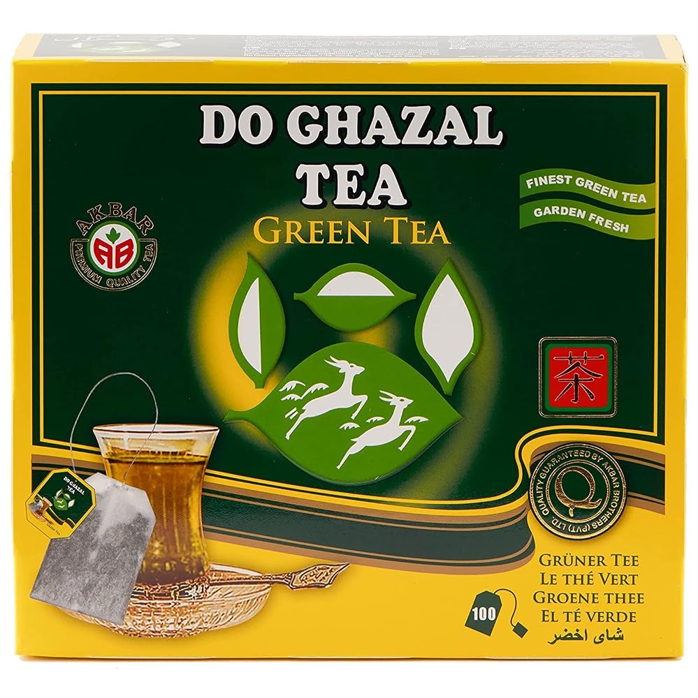 Do Ghazal Green Tea Bags Natural Pure Ceylon - 200 Count - image 2