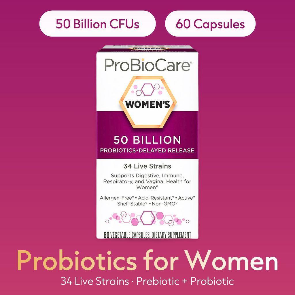 ProBioCare Probiotic for Women - 50 Billion CFUs - Supports Digestive