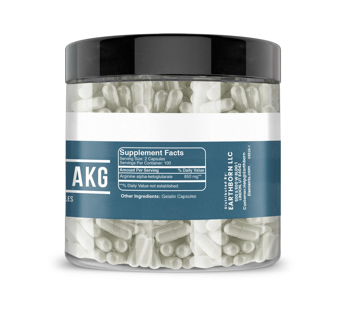 Earthborn Elements Arginine AAKG - 200 Capsules - image 2