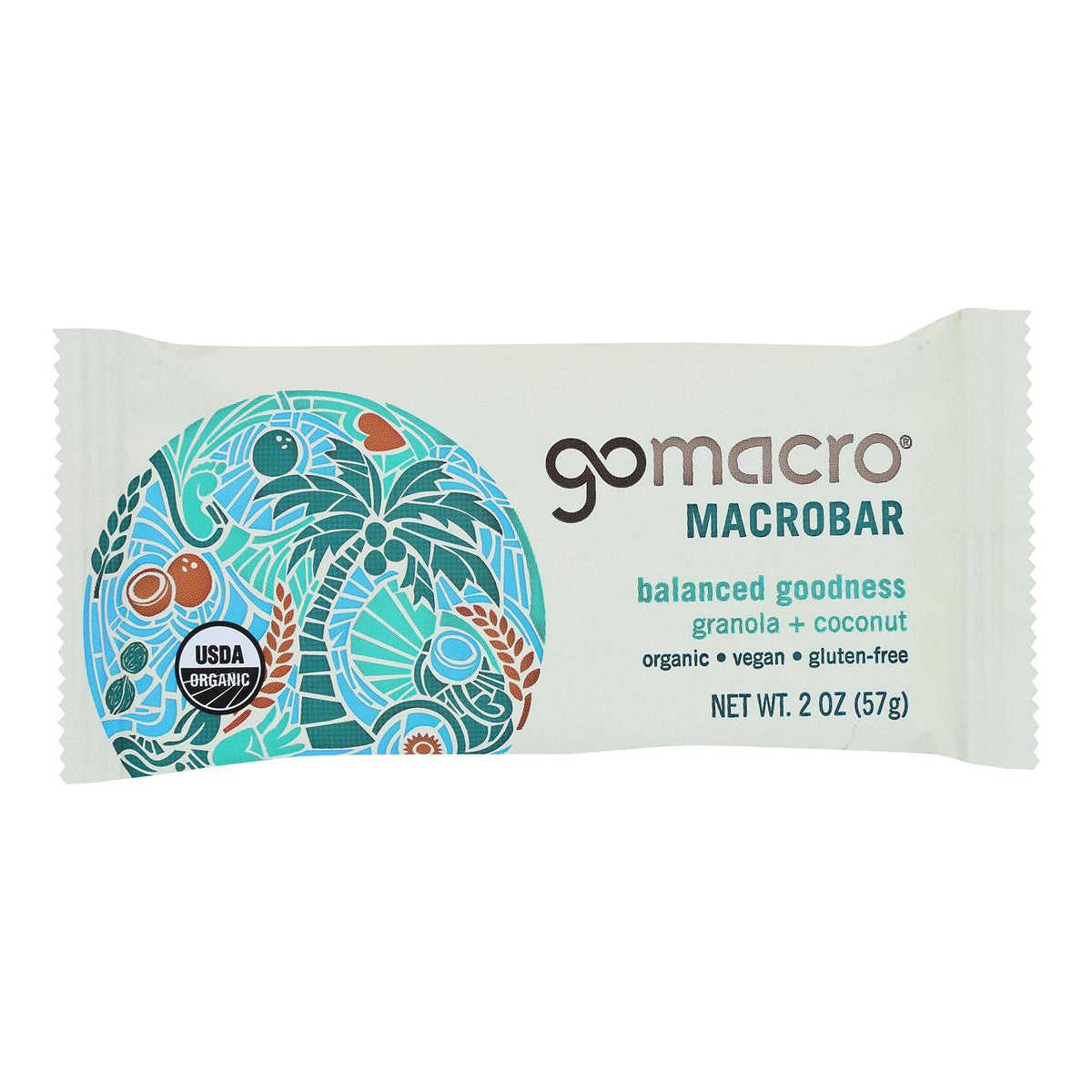 GoMacro Organic Macrobar Peanut Butter Chocolate Chip - 12 Bars