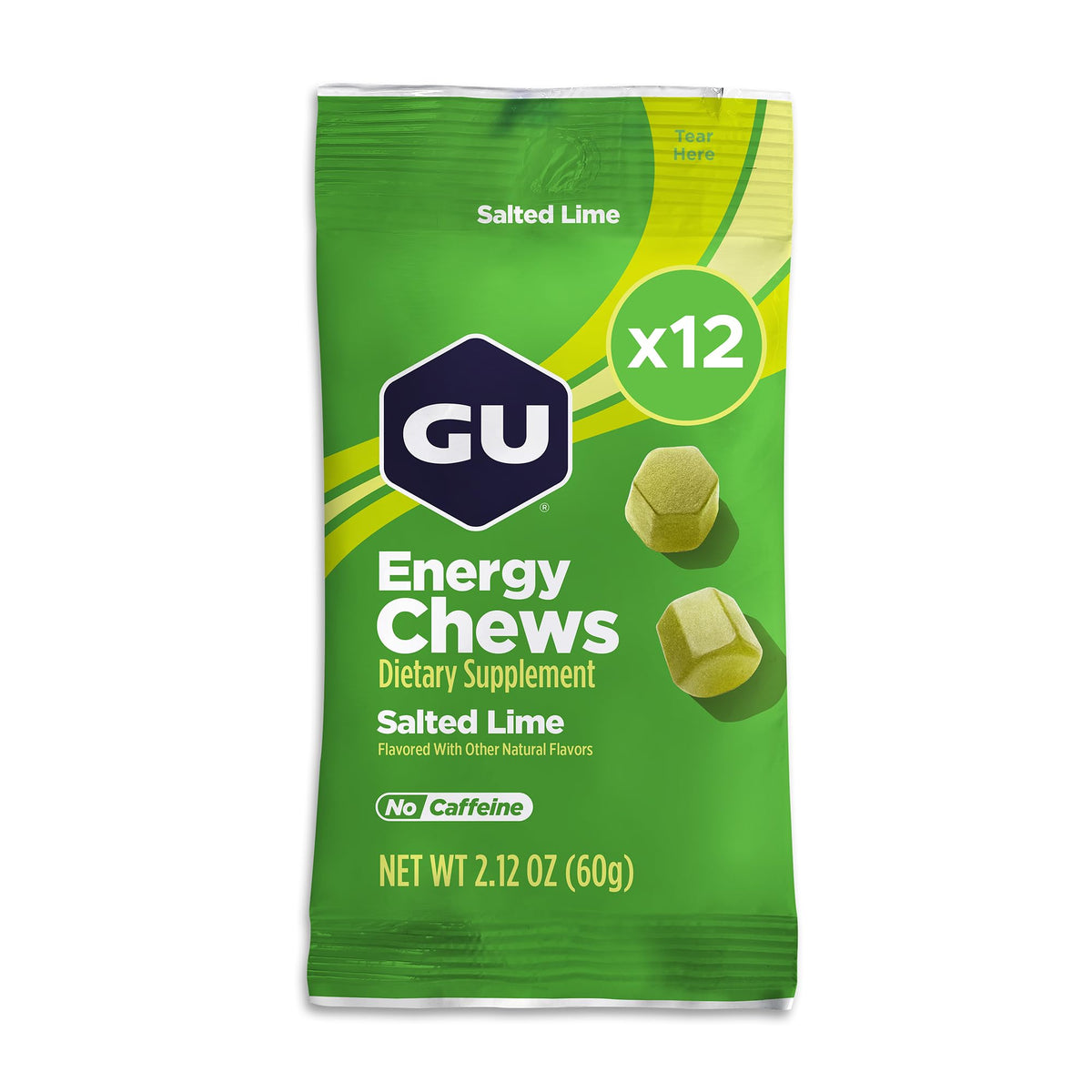 GU Energy Chews, Orange Energy Gummies with Electrolytes, Dairy-Free