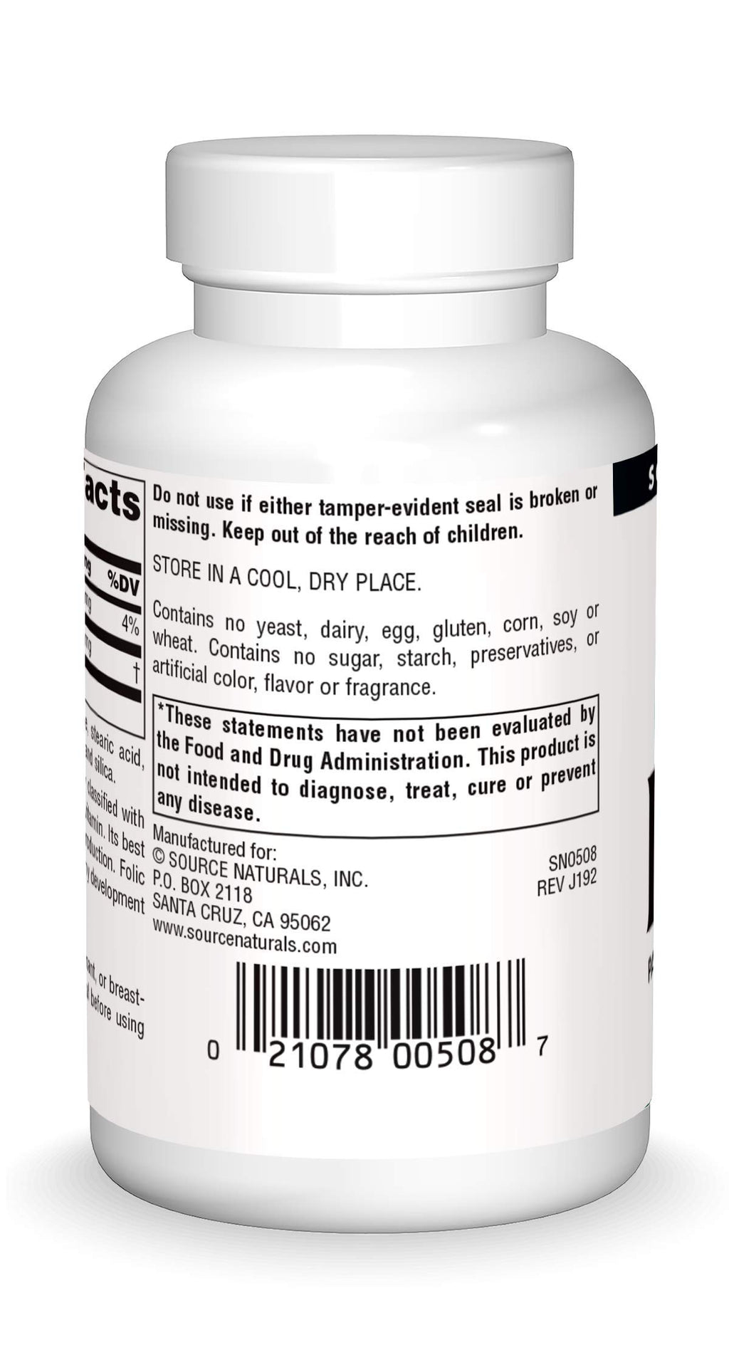 Source Naturals PABA 100 mg - 250 Tablets - image 2