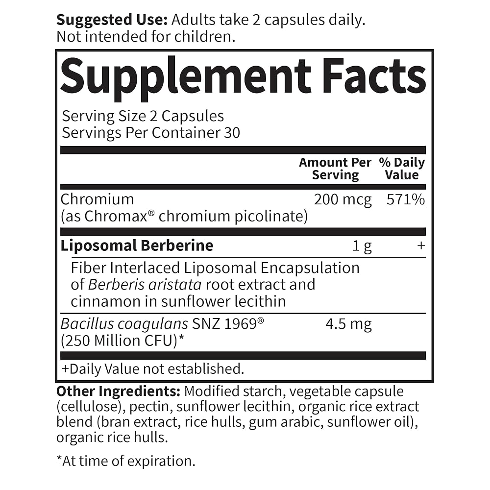 Garden of Life Liposomal Berberine with Chromium - 30 Servings - image 5