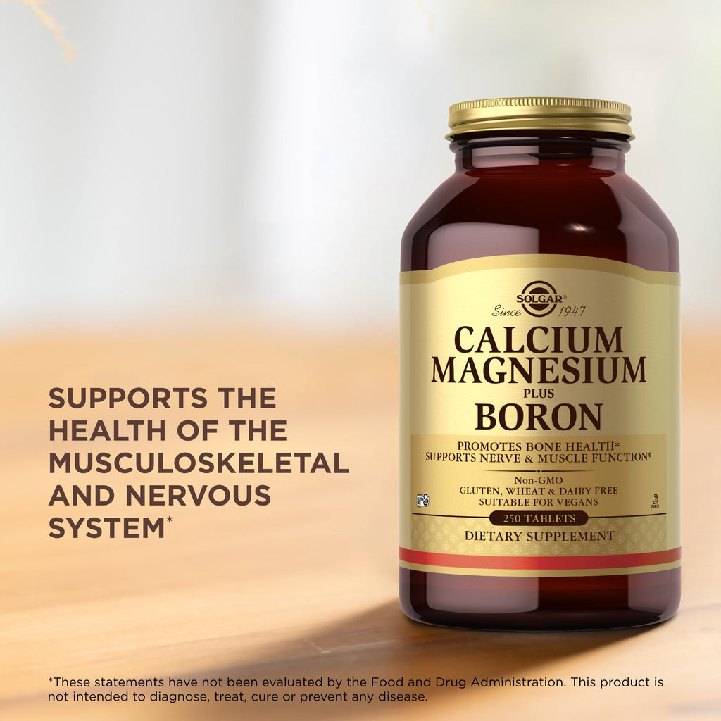 Solgar Calcium Magnesium Plus Boron - 250 Tablets - image 5