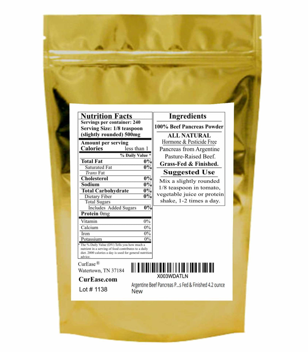 CurEase Argentine Beef Pancreas Powder - 4.2 Ounce - image 2