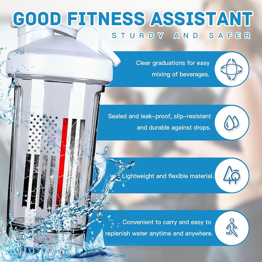 generic 18 Ounce Shaker Bottle Drink Mixer Leak-proof Pre Workout