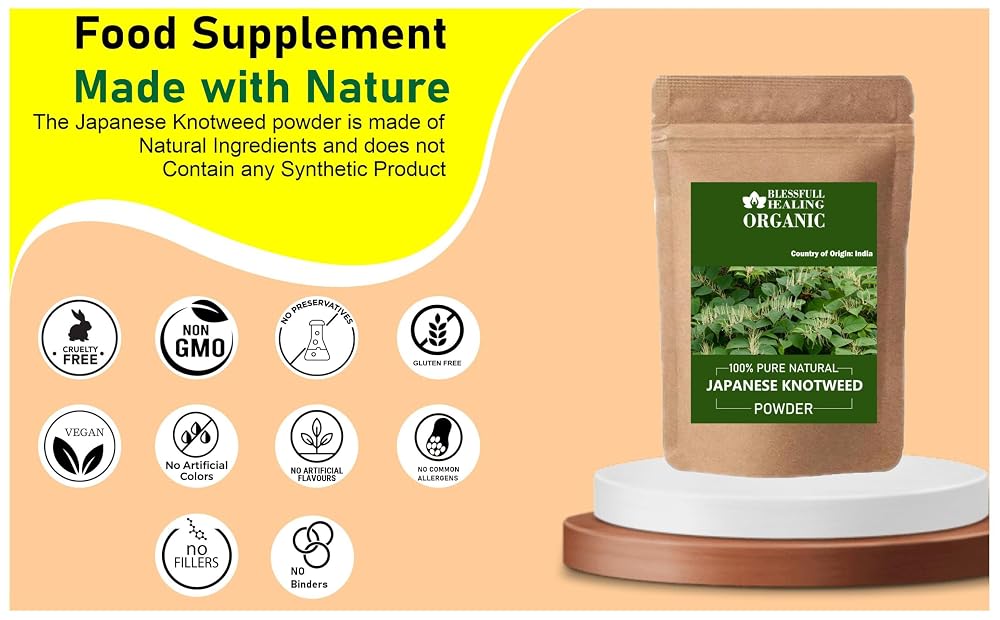 Blessfull Healing Organic Japanese Knotweed Powder 100% Pure Natural