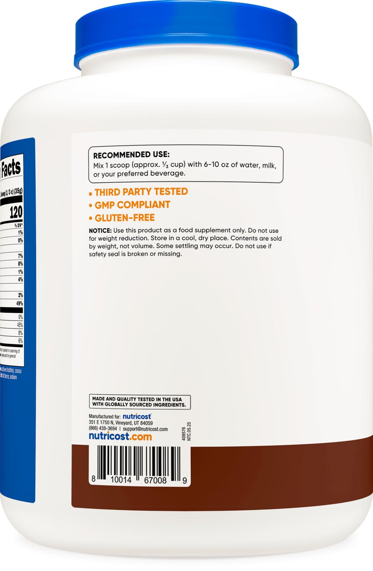 Nutricost Casein Protein Powder - 100% Micellar Casein