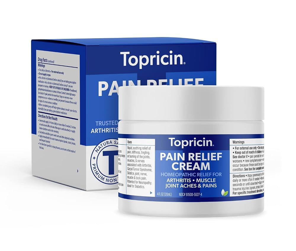 Topricin Pain Relief Cream Fast Acting Rub - 4 oz