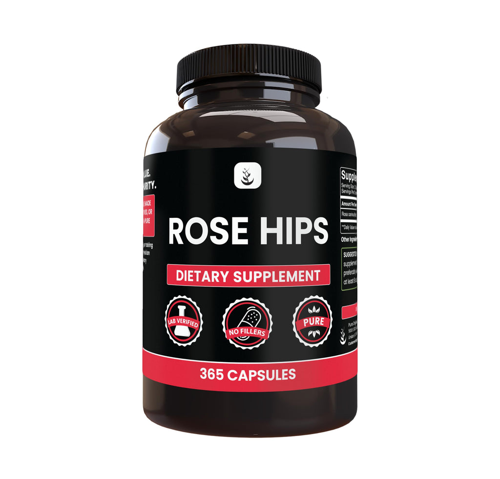 PURE ORIGINAL INGREDIENTS Rose Hip - 365 Capsules