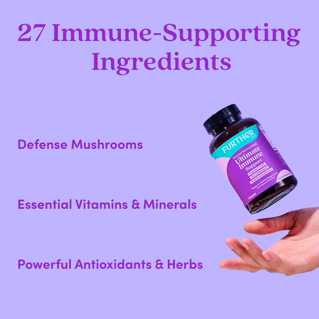Further Food Ultimate Immune Support Capsules - 120 Vegan Capsules - image 5
