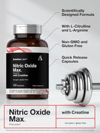 Horbäach Nitric Oxide Supplement with Creatine - 100 Capsules - image 4