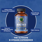Pure Lab Vitamins Slow Release BioActive B Complex - 120 Vegetarian Capsules - image 3