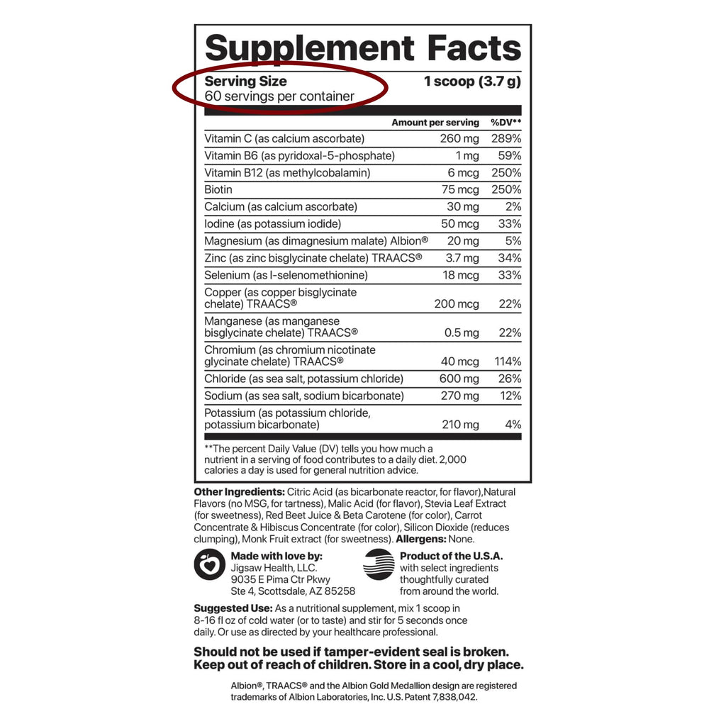 Jigsaw Health Electrolyte Supreme Powder Fruit Punch - 60 Servings - image 2