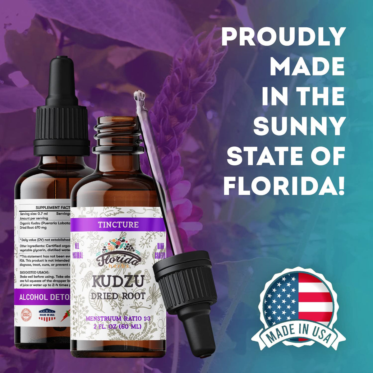 Florida Herbs Kudzu Extract Organic Supplement - 2 fl oz - image 6