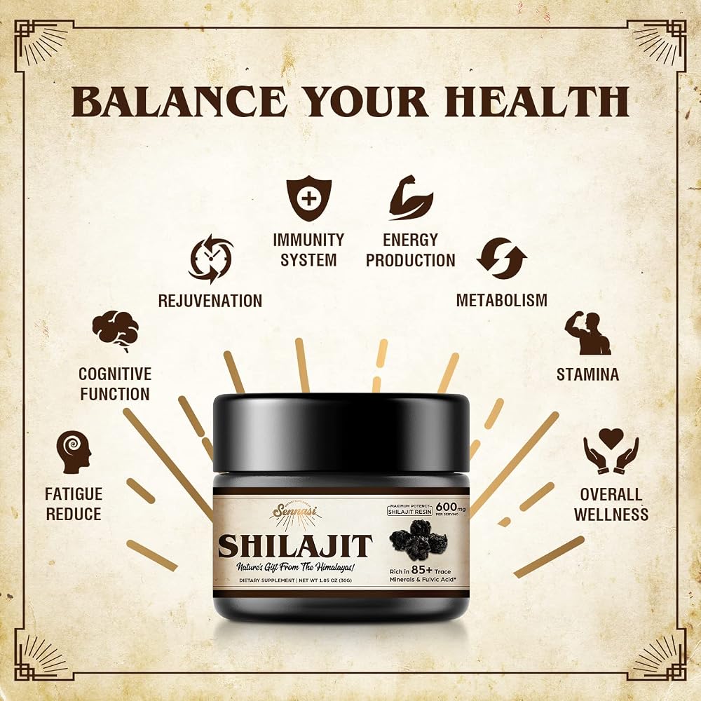 Sennesi Shilajit Pure Himalayan Organic Shilajit Resin - 600mg - image 5
