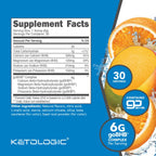 Ketologic Keto BHB Ketone Supplement (30 Servings) - Suppresses