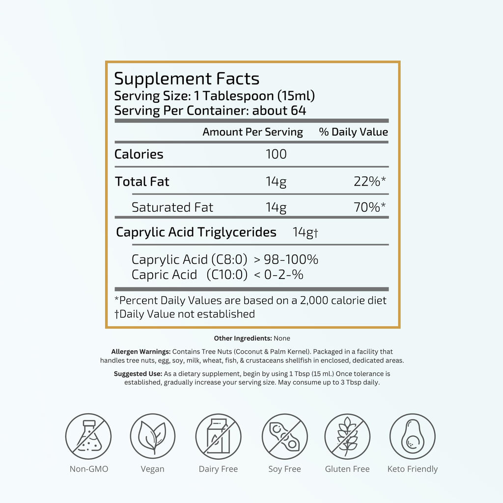 VTC VitaTradingCo C8 MCT Oil 100% Pure