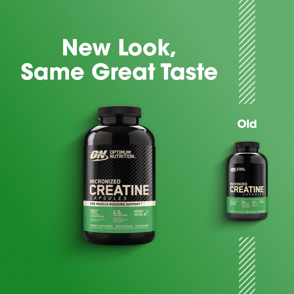 Optimum Nutrition Micronized Creatine Monohydrate - 200 Capsules - image 3