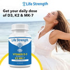 LifeStrength Vitamin K2 MK7 + D3 25,000 IU Supplement - 60 Capsules - image 2