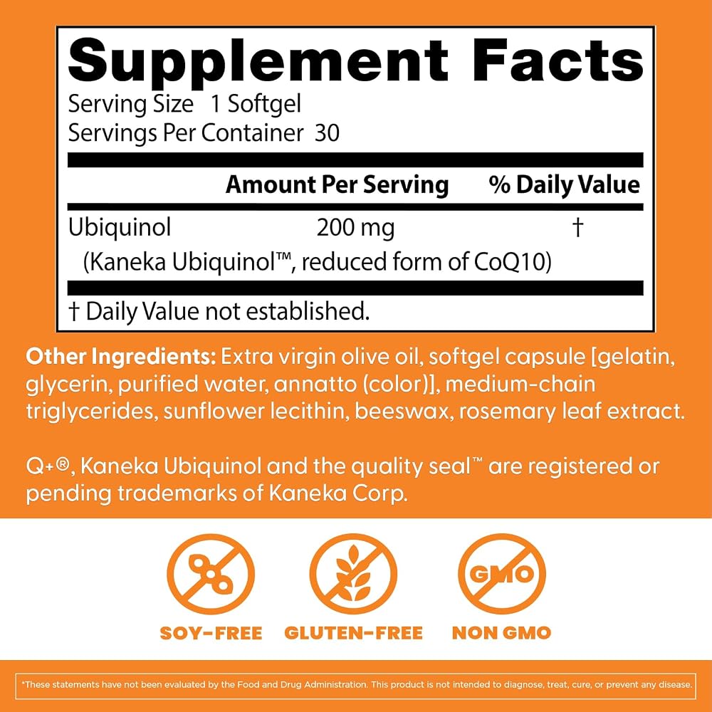 Doctor's Best Ubiquinol Featuring kaneka qh- 200 Mg - image 4