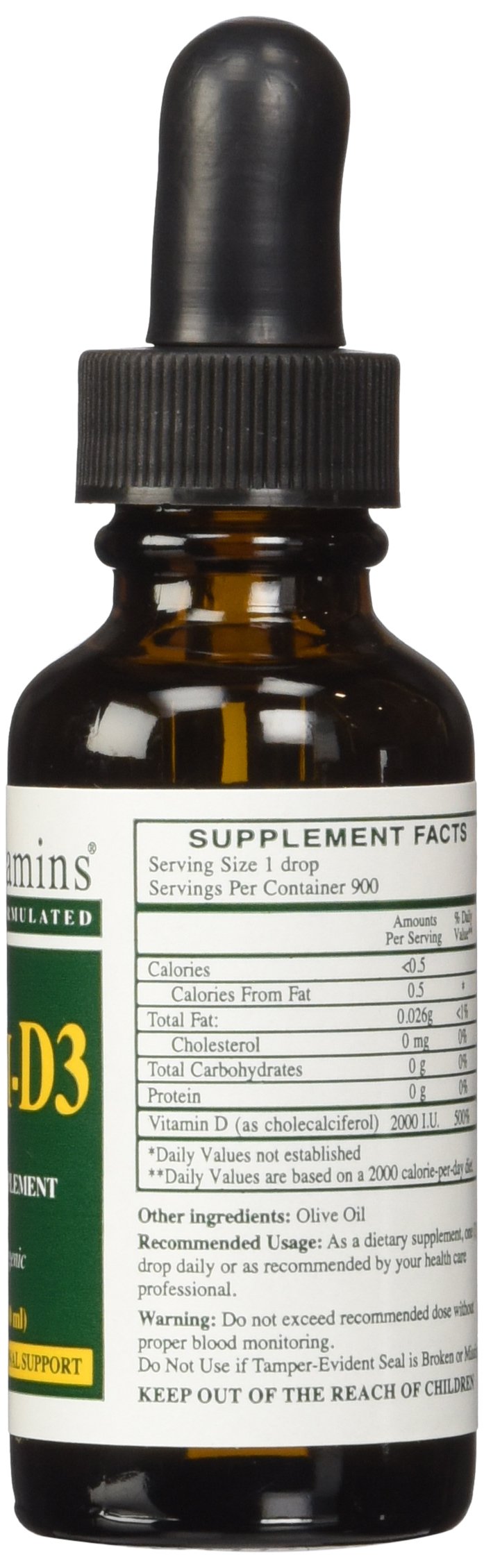 Rx Vitamins Liqui-D3 2000 IU Vitamin D Oil - 1 Fl Oz - image 2