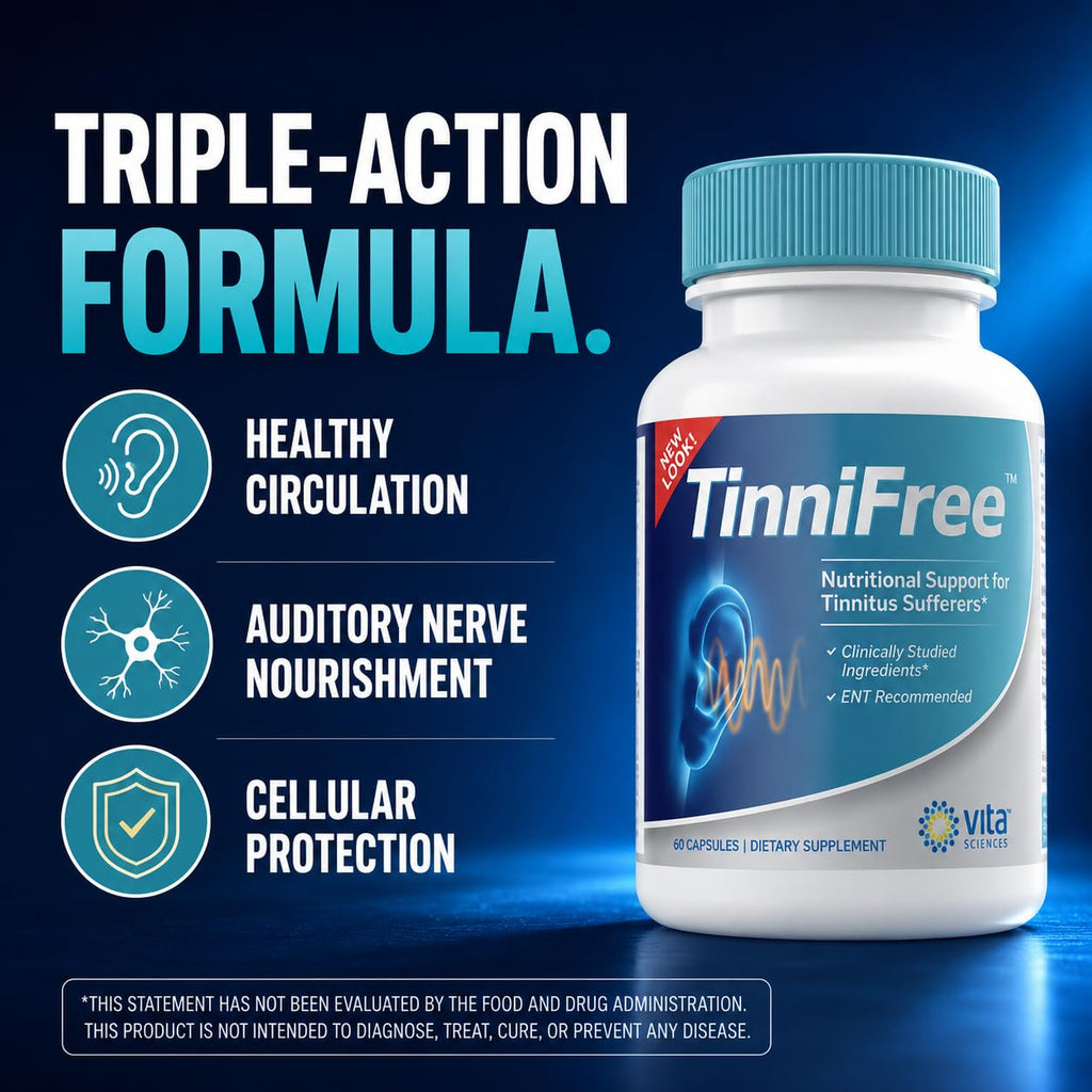 Vita Sciences TinniFree Ear & Hearing Support - 60 Capsules - image 4