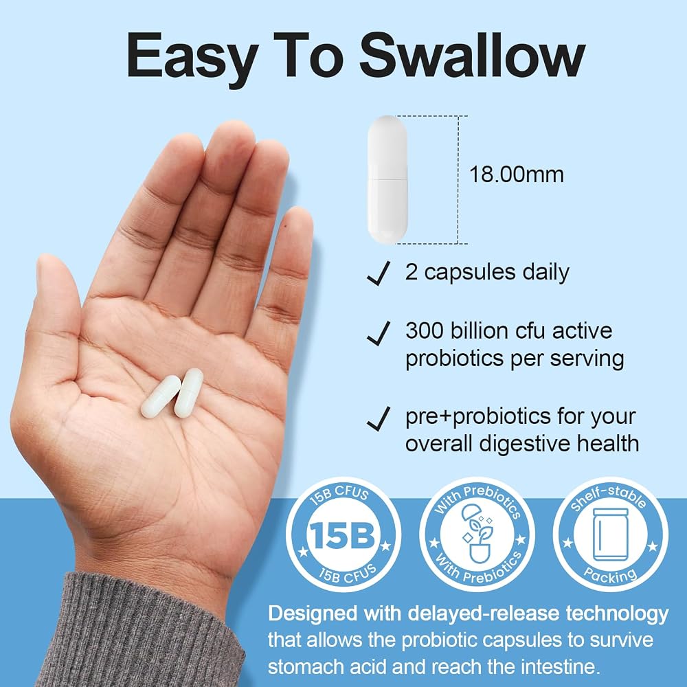 Linkvibe Probiotic 300 Billion CFU - Probiotic for Women and Men