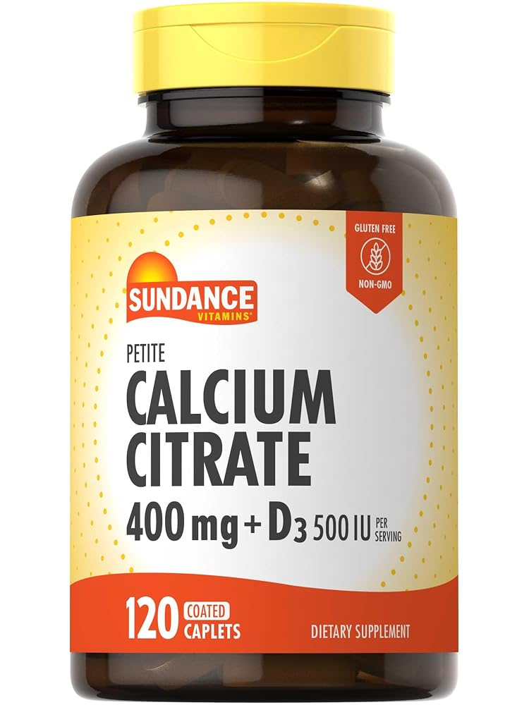 Sundance Calcium Citrate with Vitamin D3 400 mg - 120 Caplets