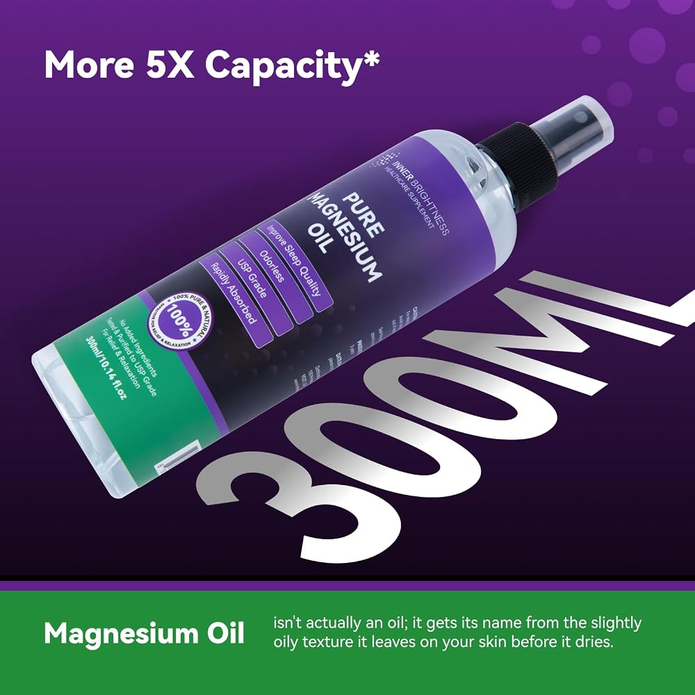 Inner Brightness Lavender Magnesium Oil Spray - 10oz - image 2