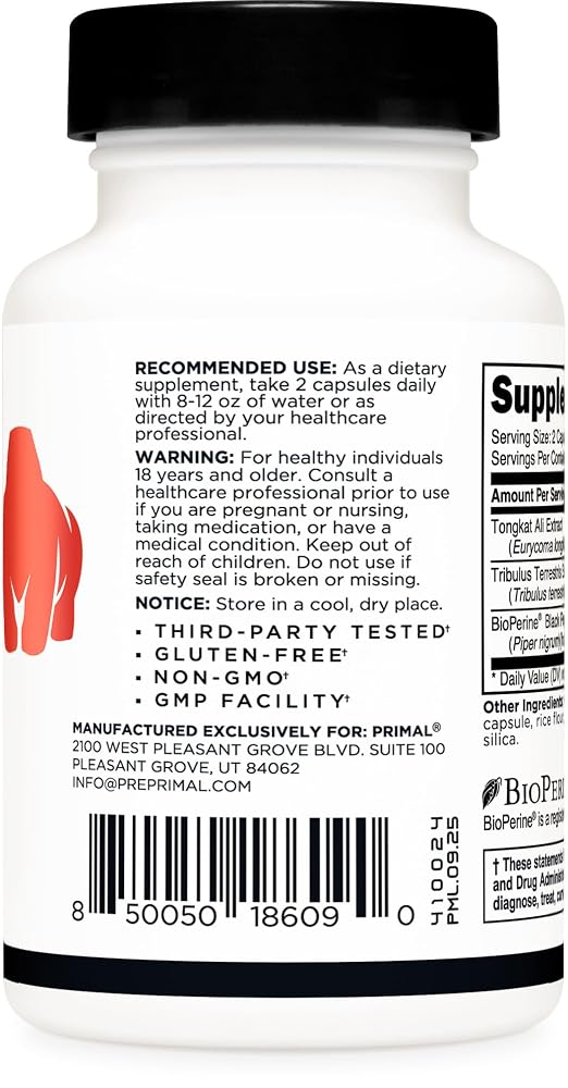 Primal Tongkat Ali 1000mg - 60 Capsules - image 3