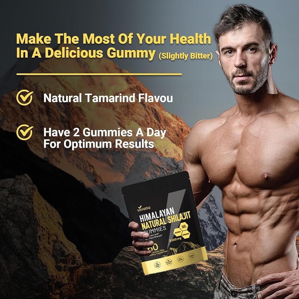VivoNu Shilajit Gummies Pure Himalayan Micronutrient Supplement - 60 Count - image 4