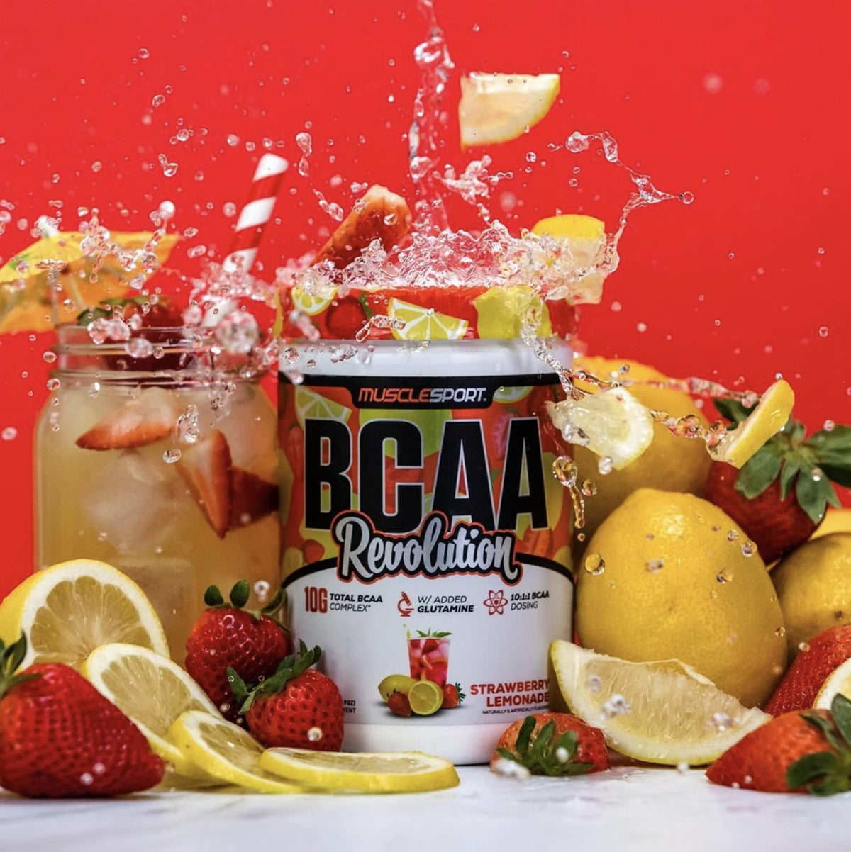 Musclesport BCAA Revolution Amino Acid Powder Supplement for Men