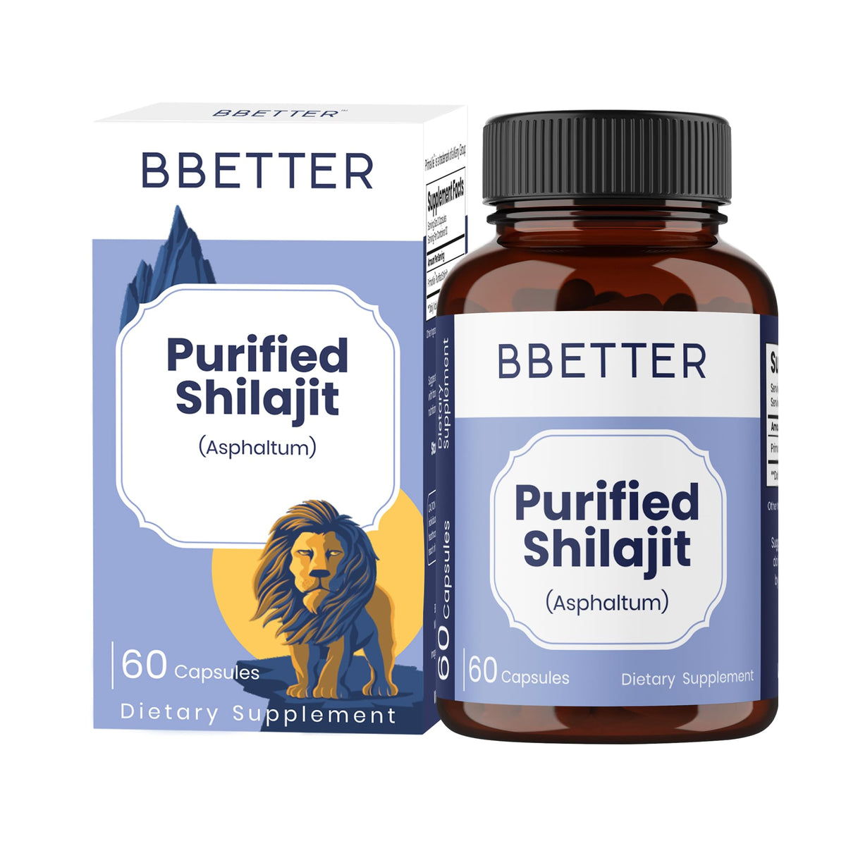 BBETTER Purified Shilajit 500mg Lab Tested Shilajeet for Stamina