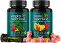 Etta Vita Fruits and Veggies Gummies with 9 Superfruits & 30 Veggies