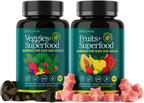 Etta Vita Fruits and Veggies Gummies with 9 Superfruits & 30 Veggies