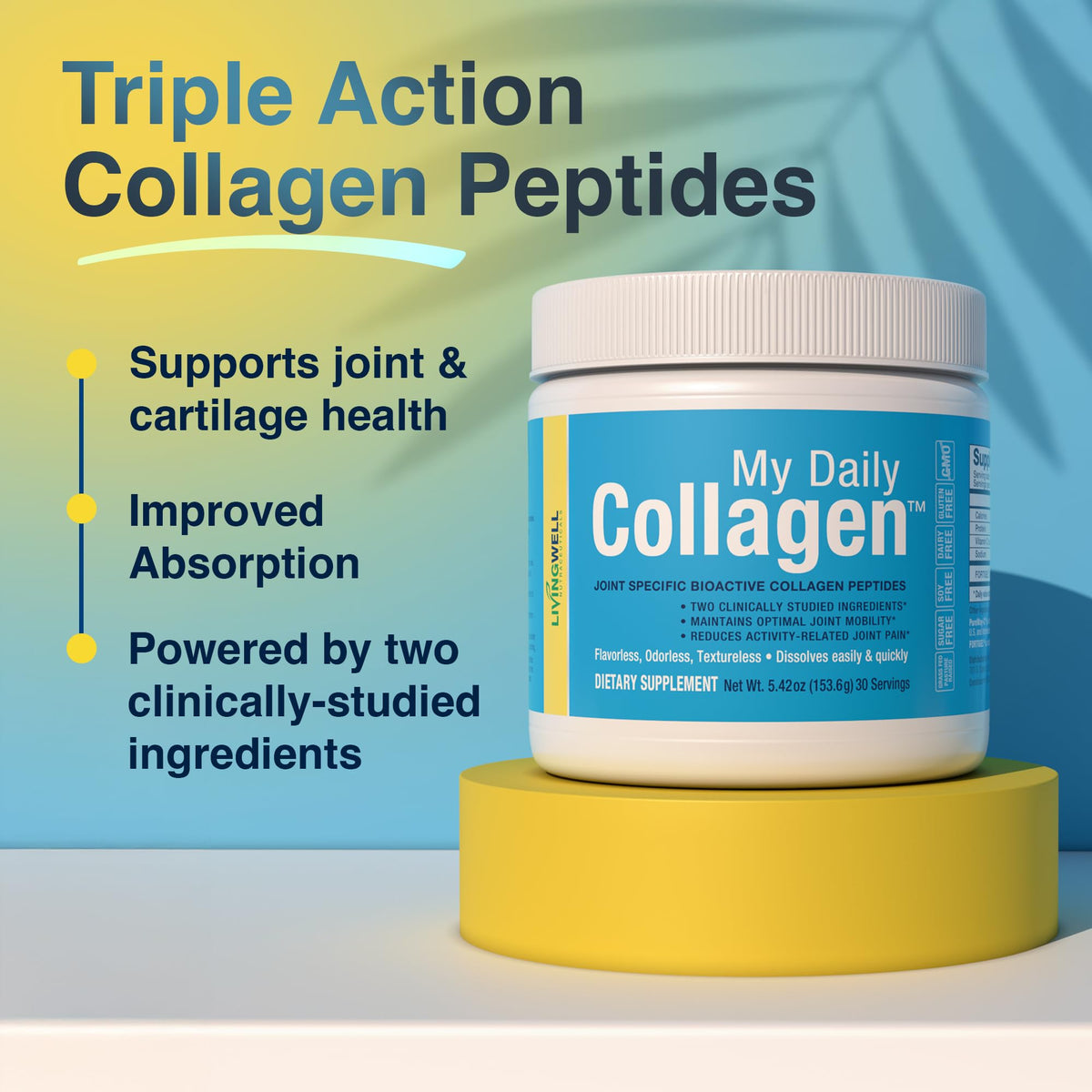 My Daily Collagen Hydrolyzed Type 1 & 3 Collagen Peptides Powder - 5.42 oz - image 2
