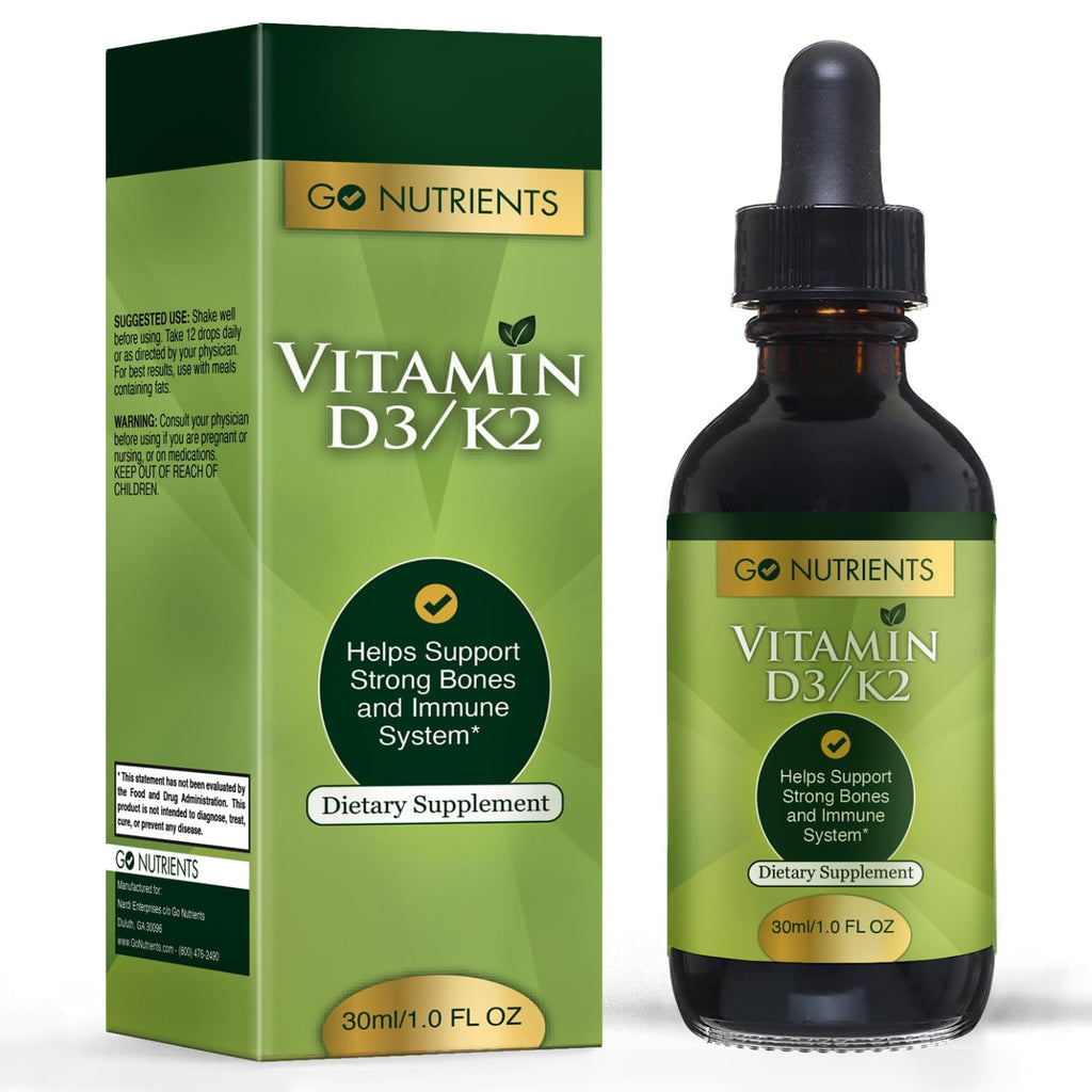 Go Nutrients Liquid Vitamin D3 K2 Drops - 1 Fl Oz - image 8