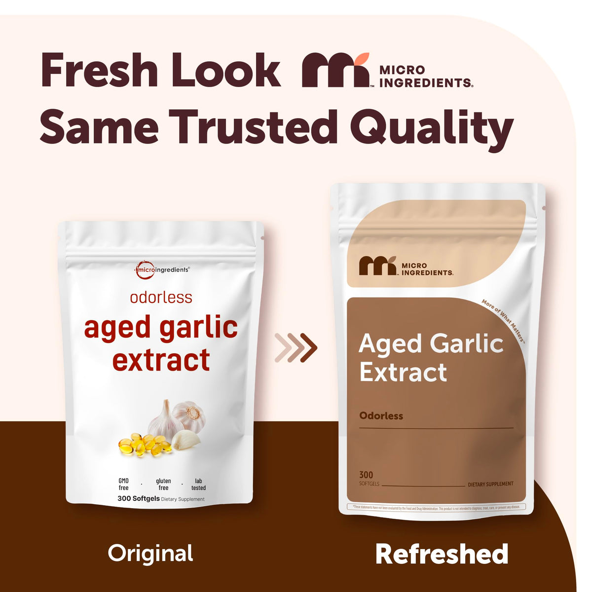 Micro Ingredients Aged Odorless Garlic Extract - 300 Softgels - image 2