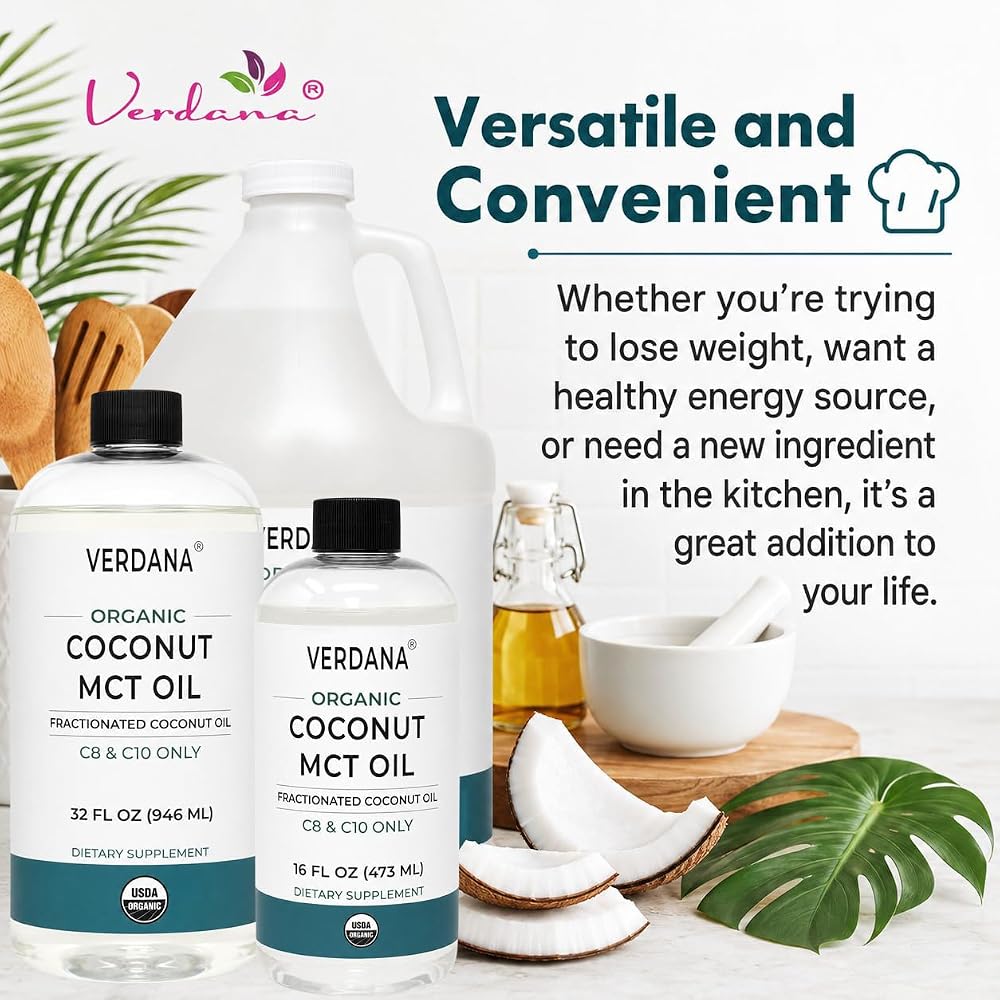 Verdana USDA Organic Coconut MCT Oil - 16 Fl Oz - image 5