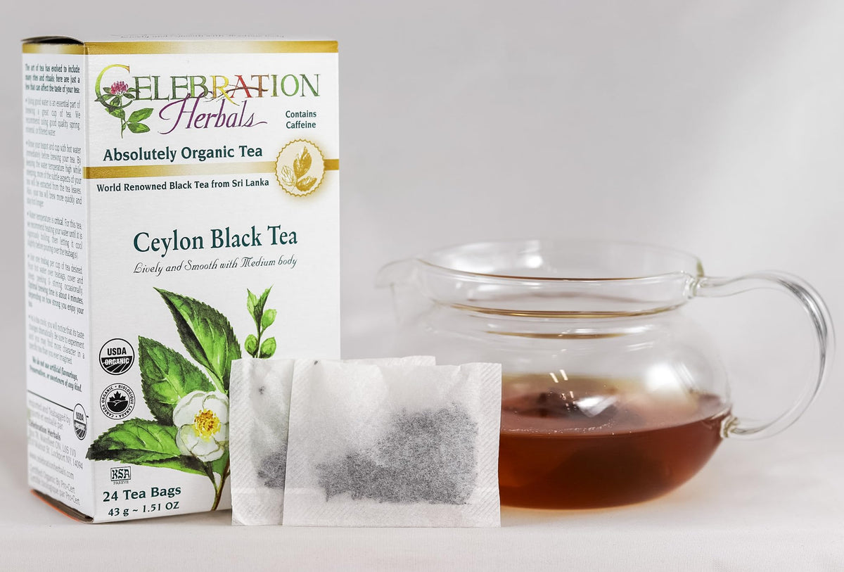 Celebration Herbals Ceylon Black Tea Organic - 24 Teabags - image 3
