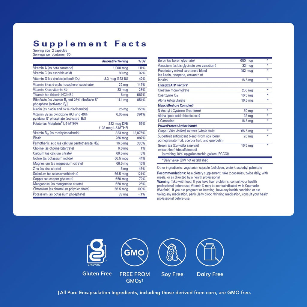Pure Encapsulations Athletic Nutrients - 120 Capsules - image 2