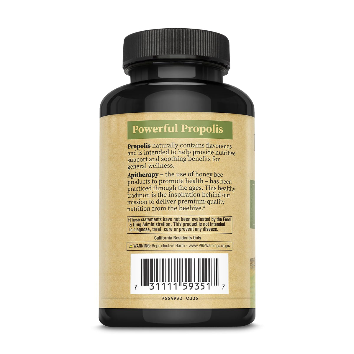 ZAND Honey Gardens Bee Propolis 650mg - 120 Capsules - image 3