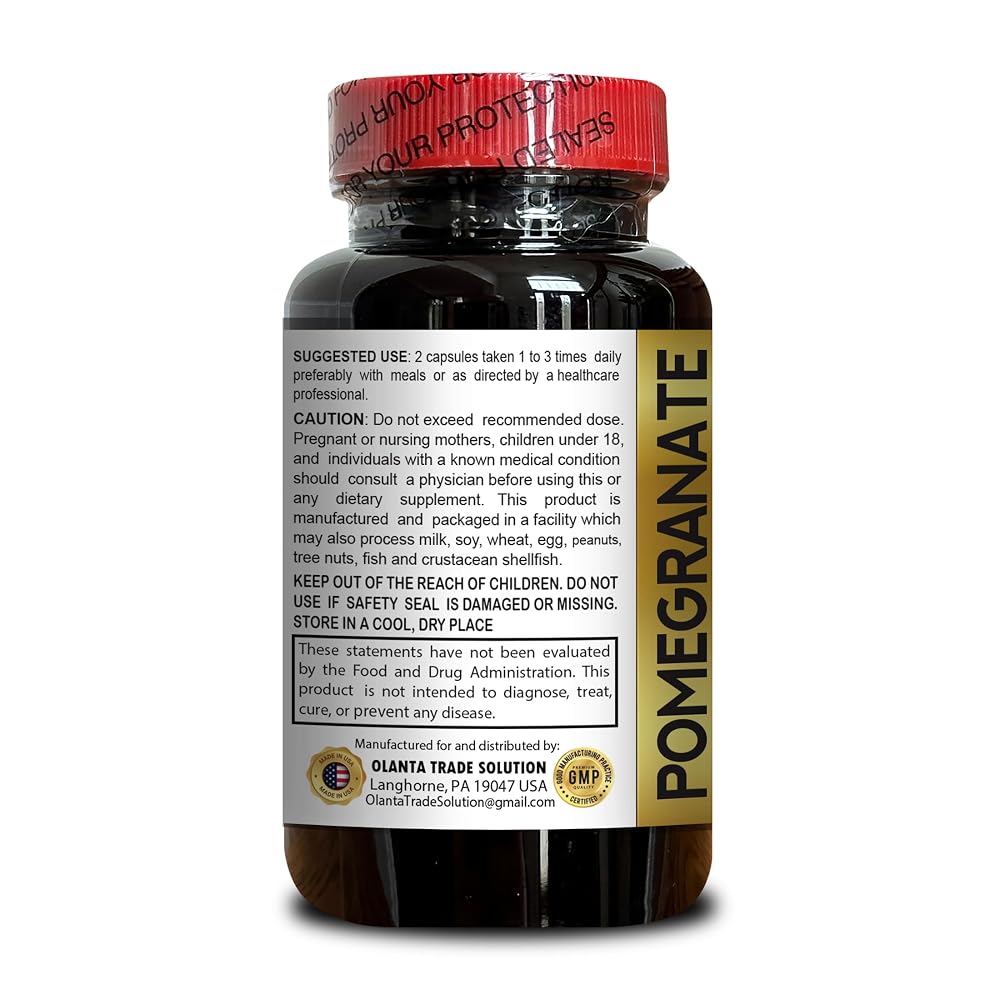 OLANTA TRADE SOLUTION Pomegranate Extract Antioxidant - 60 Capsules - image 3