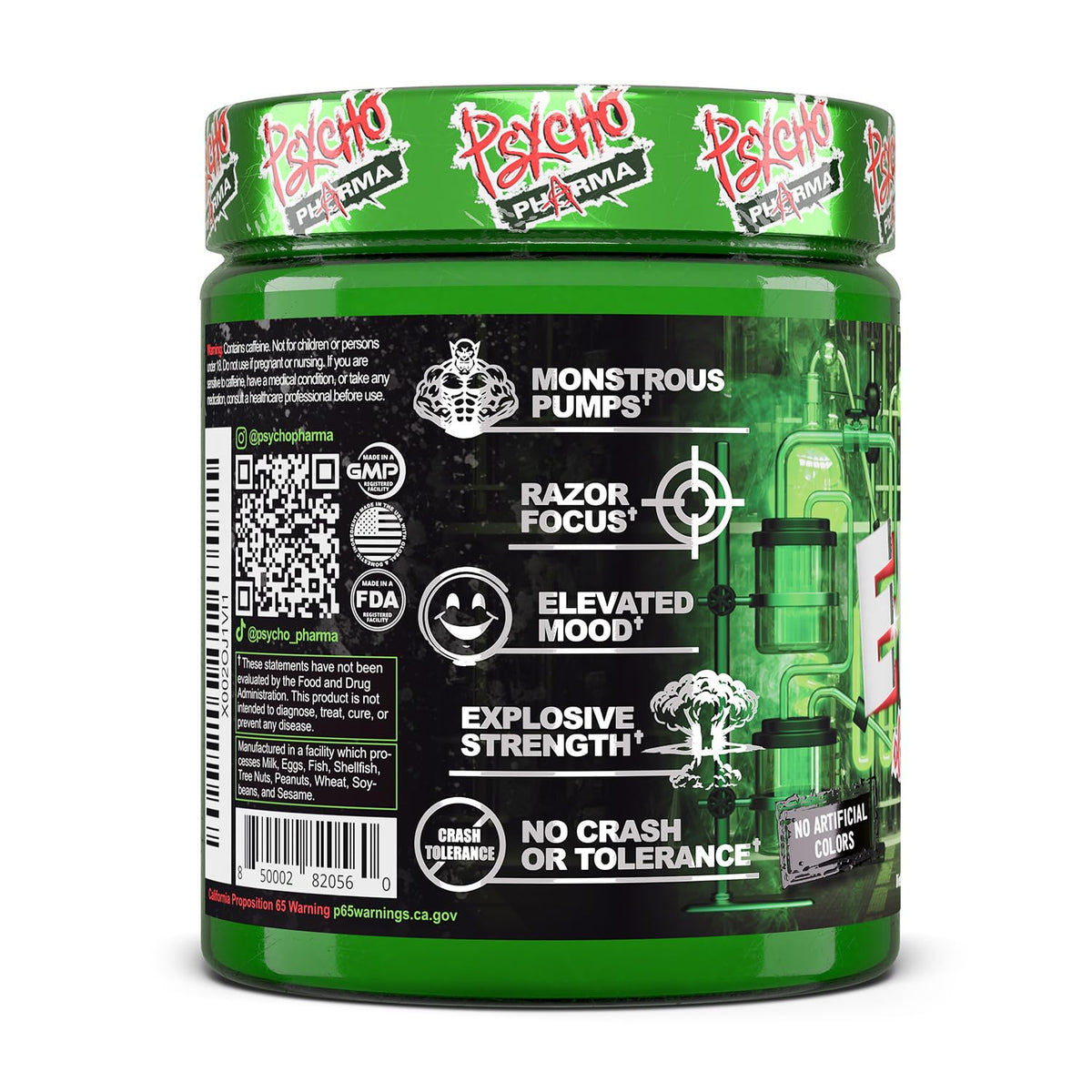 Psycho Pharma Edge of Insanity High-Stim Pre-Workout Powder
